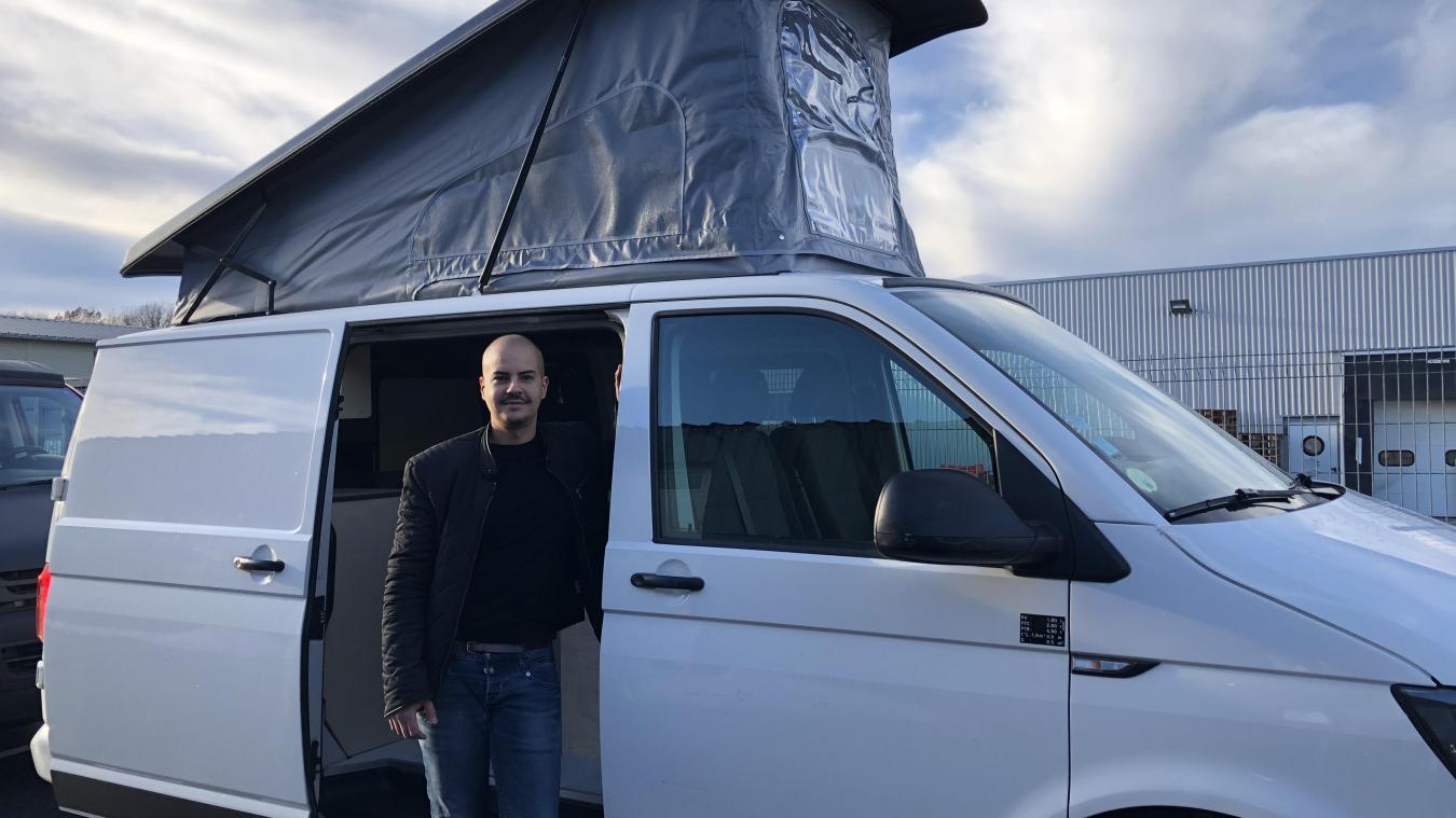 Akim RIZQI spécialiste de l'aménagement des vans avec son entreprise EASYCAR74